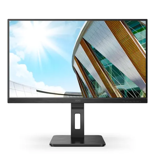 Монитор, AOC Q27P2Q, 27" IPS WLED, 2560x1440@75Hz, 4ms GtG, 300cd m2, 1000:1, DCR 50M:1, FlickerFree, Low Blue Light, 2Wx2, Tilt, Height Adjust, Pivot, Swivel, D-SUB, HDMI, DP, USB hub