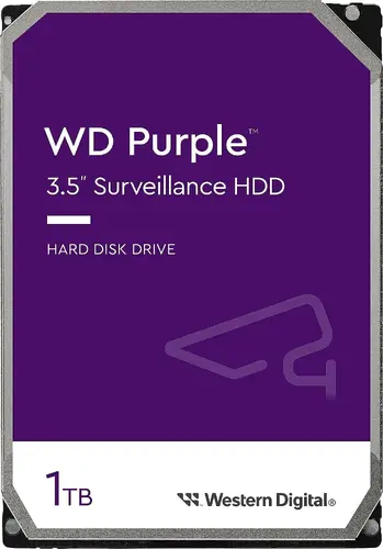 Твърд диск, Western Digital Purple 1TB ( 3.5'', 64MB, 5400 RPM, SATA 6Gb/s )