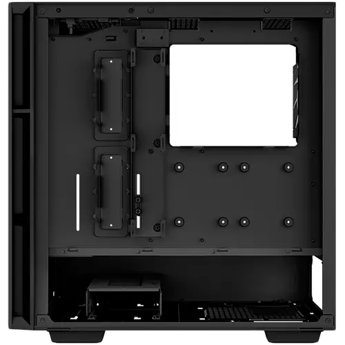 DeepCool CH560 Digital, Mid Tower, Mini-ITX/Micro-ATX/ATX/E-ATX, 1xUSB3.0, 1xType-C, 1xAudio, 3x140mm + 1x120mm Pre-Installed ARGB Fans, Tempered Glass, Mesh Panels, Dual-Status Digital Display, GPU Support Arm, Black, R-CH560-BKAPE4D-G-1 - image 4