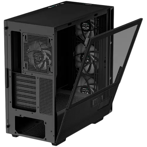 DeepCool CH560 Digital, Mid Tower, Mini-ITX/Micro-ATX/ATX/E-ATX, 1xUSB3.0, 1xType-C, 1xAudio, 3x140mm + 1x120mm Pre-Installed ARGB Fans, Tempered Glass, Mesh Panels, Dual-Status Digital Display, GPU Support Arm, Black, R-CH560-BKAPE4D-G-1 - image 5