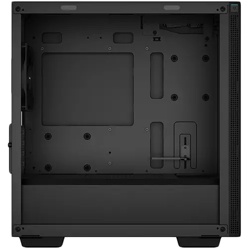 DeepCool CH370, Mid Tower, Mini-ITX/Micro-ATX, 2xUSB3.0, 1xAudio, 1x120mm Pre-Installed Black Fan, Tempered Glass, Mesh Panel, Black, R-CH370-BKNAM1-G-1 - image 2