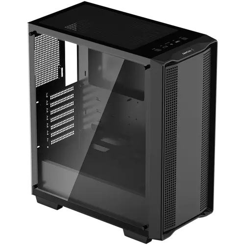 DeepCool CC560 Limited, Mid Tower, Mini-ITX/Micro-ATX/ATX, 1xUSB3.0, 1xUSB2.0, 1xAudio, No Fans, Tempered Glass, Mesh Panel, Black R-CC560-BKNAA0-C-1 - image 2