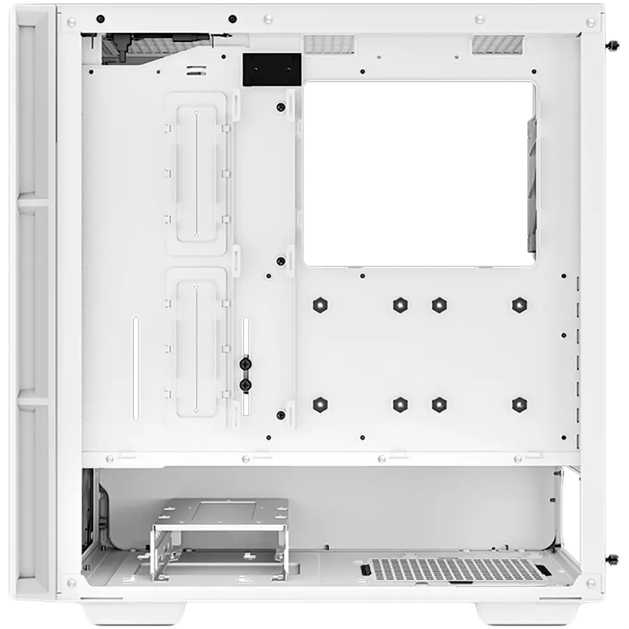 DeepCool CH560 Digital WH, Mid Tower, Mini-ITX/Micro-ATX/ATX/E-ATX, 1xUSB3.0, 1xType-C, 1xAudio, 3x140mm+1x120mm Pre-Installed ARGB Fans, Tempered Glass, Mesh Panels, Dual-Status Digital Display, GPU Support Arm, White, R-CH560-WHAPE4D-G-1 - image 4