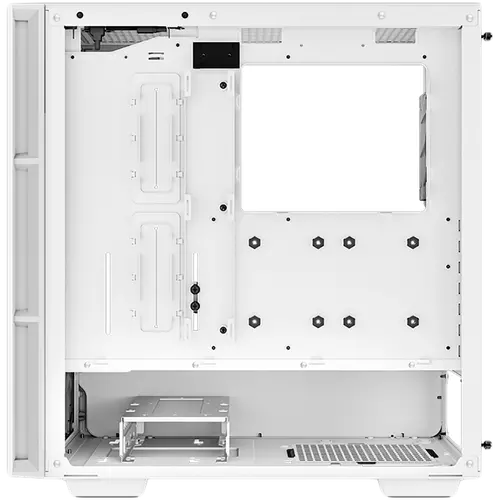 DeepCool CH560 Digital WH, Mid Tower, Mini-ITX/Micro-ATX/ATX/E-ATX, 1xUSB3.0, 1xType-C, 1xAudio, 3x140mm+1x120mm Pre-Installed ARGB Fans, Tempered Glass, Mesh Panels, Dual-Status Digital Display, GPU Support Arm, White, R-CH560-WHAPE4D-G-1 - 5