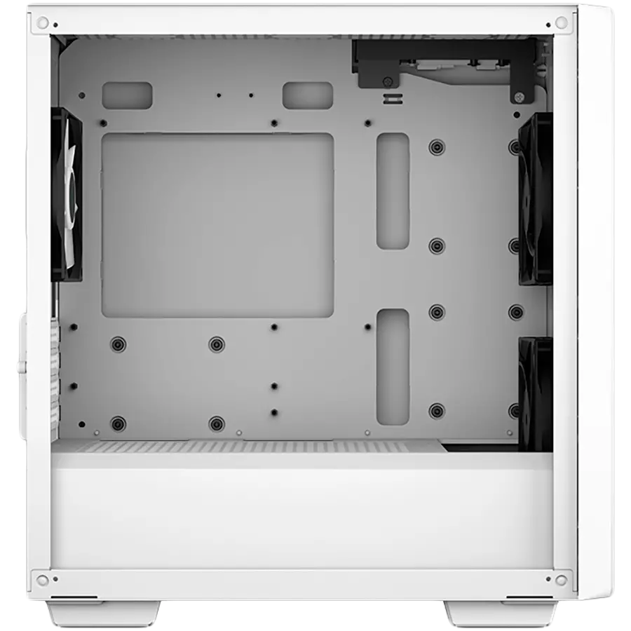 DeepCool CC360 ARGB WH, Mid Tower, Mini-ITX/Micro-ATX, 1xUSB3.0, 1xUSB2.0, 1xAudio, 3x120mm Pre-Installed ARGB Fans, Tempered Glass, Mesh Panel, White, R-CC360-WHAPM3-G-1 - image 3