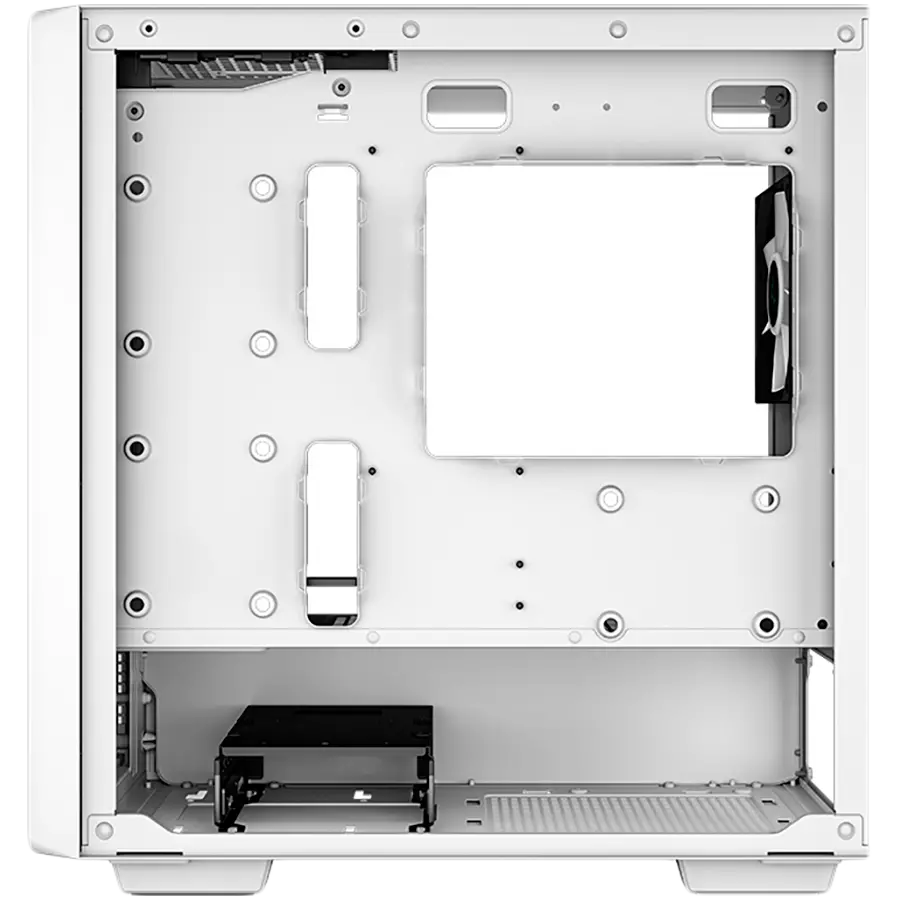 DeepCool CC360 ARGB WH, Mid Tower, Mini-ITX/Micro-ATX, 1xUSB3.0, 1xUSB2.0, 1xAudio, 3x120mm Pre-Installed ARGB Fans, Tempered Glass, Mesh Panel, White, R-CC360-WHAPM3-G-1 - image 4