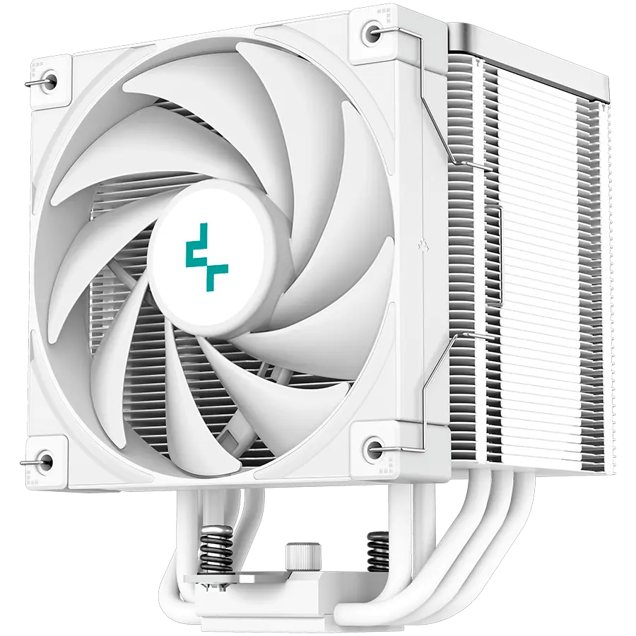 DeepCool AK500 WH, CPU Air Cooler, 1x120mm FK120 PWM Fan, TDP 240W, 5 Heatpipes, White, LGA2066/2011-v3/2011/1700/1200/115x, AMD AM5/AM4, 127x117x158 mm(LxWxH), 3Y, R-AK500-WHNNMT-G - image 1