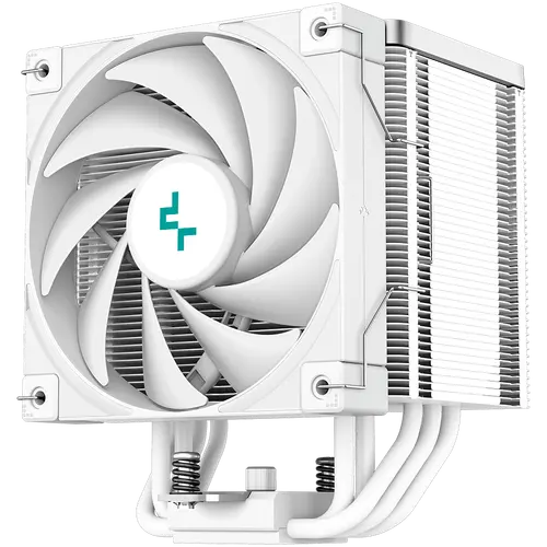 DeepCool AK500 WH, CPU Air Cooler, 1x120mm FK120 PWM Fan, TDP 240W, 5 Heatpipes, White, LGA2066/2011-v3/2011/1700/1200/115x, AMD AM5/AM4, 127x117x158 mm(LxWxH), 3Y, R-AK500-WHNNMT-G - image 1