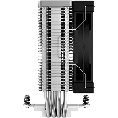 DeepCool AK400, CPU Air Cooler, 1x120mm PWM Fan, TDP 220W, 4 Heatpipes, LGA1700/1200/115x, AMD AM5/AM4, 127x97x155 mm(LxWxH), 3Y, R-AK400-BKNNMN-G-1 - image 4