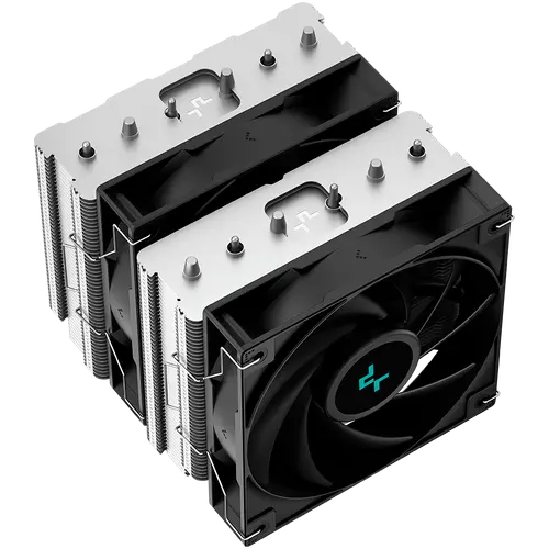 DeepCool AG620, CPU Air Cooler, 2x120mm PWM Fan, TDP 260W, 6 Heatpipes, LGA2066/2011-v3/2011/1700/1200/115x, AMD AM5/AM4, 129x136x157 mm(LxWxH), 2Y, R-AG620-BKNNMN-G-1 - image 2