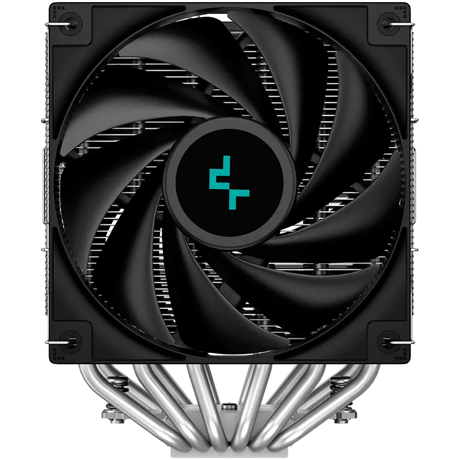 DeepCool AG620, CPU Air Cooler, 2x120mm PWM Fan, TDP 260W, 6 Heatpipes, LGA2066/2011-v3/2011/1700/1200/115x, AMD AM5/AM4, 129x136x157 mm(LxWxH), 2Y, R-AG620-BKNNMN-G-1 - image 3