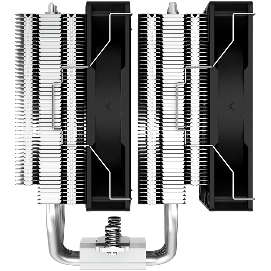DeepCool AG620, CPU Air Cooler, 2x120mm PWM Fan, TDP 260W, 6 Heatpipes, LGA2066/2011-v3/2011/1700/1200/115x, AMD AM5/AM4, 129x136x157 mm(LxWxH), 2Y, R-AG620-BKNNMN-G-1 - image 4