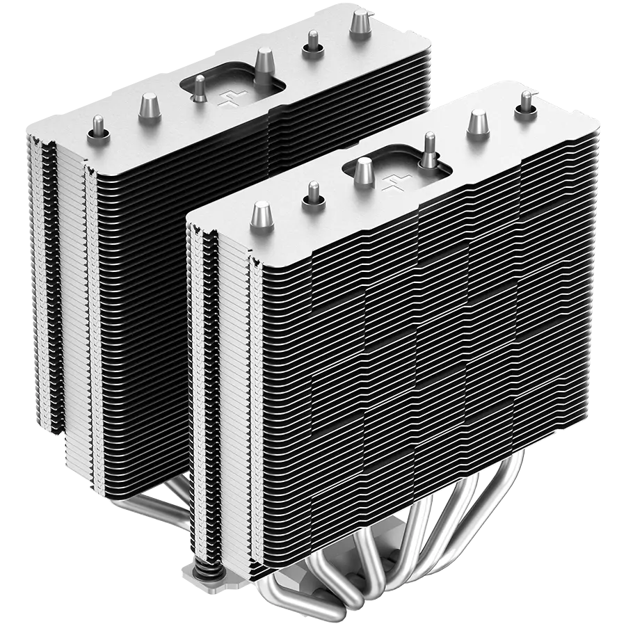 DeepCool AG620, CPU Air Cooler, 2x120mm PWM Fan, TDP 260W, 6 Heatpipes, LGA2066/2011-v3/2011/1700/1200/115x, AMD AM5/AM4, 129x136x157 mm(LxWxH), 2Y, R-AG620-BKNNMN-G-1 - image 6