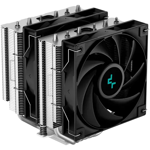 DeepCool AG620, CPU Air Cooler, 2x120mm PWM Fan, TDP 260W, 6 Heatpipes, LGA2066/2011-v3/2011/1700/1200/115x, AMD AM5/AM4, 129x136x157 mm(LxWxH), 2Y, R-AG620-BKNNMN-G-1