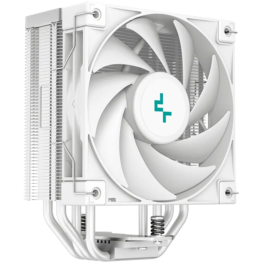 DeepCool AK400 WH, CPU Air Cooler, 1x120mm PWM Fan, TDP 220W, 4 Heatpipes, White, LGA1700/1200/115x, AMD AM5/AM4, 127x97x155 mm(LxWxH), 3Y, R-AK400-WHNNMN-G-1 - image 1