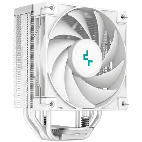 DeepCool AK400 WH, CPU Air Cooler, 1x120mm PWM Fan, TDP 220W, 4 Heatpipes, White, LGA1700/1200/115x, AMD AM5/AM4, 127x97x155 mm(LxWxH), 3Y, R-AK400-WHNNMN-G-1 - image 1