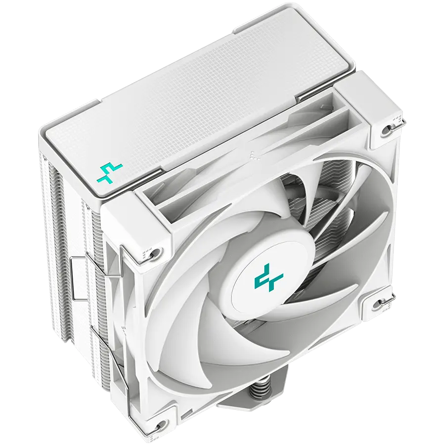 DeepCool AK400 WH, CPU Air Cooler, 1x120mm PWM Fan, TDP 220W, 4 Heatpipes, White, LGA1700/1200/115x, AMD AM5/AM4, 127x97x155 mm(LxWxH), 3Y, R-AK400-WHNNMN-G-1 - image 2
