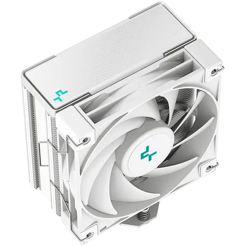 DeepCool AK400 WH, CPU Air Cooler, 1x120mm PWM Fan, TDP 220W, 4 Heatpipes, White, LGA1700/1200/115x, AMD AM5/AM4, 127x97x155 mm(LxWxH), 3Y, R-AK400-WHNNMN-G-1 - image 2