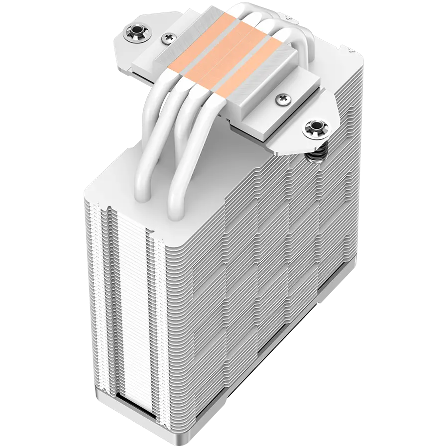 DeepCool AK400 WH, CPU Air Cooler, 1x120mm PWM Fan, TDP 220W, 4 Heatpipes, White, LGA1700/1200/115x, AMD AM5/AM4, 127x97x155 mm(LxWxH), 3Y, R-AK400-WHNNMN-G-1 - image 5
