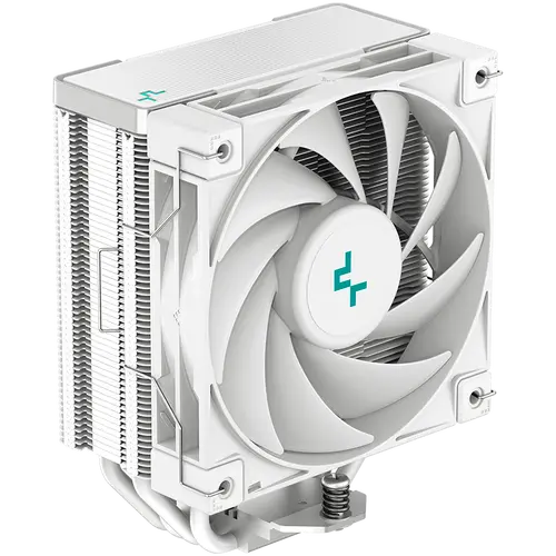 DeepCool AK400 WH, CPU Air Cooler, 1x120mm PWM Fan, TDP 220W, 4 Heatpipes, White, LGA1700/1200/115x, AMD AM5/AM4, 127x97x155 mm(LxWxH), 3Y, R-AK400-WHNNMN-G-1
