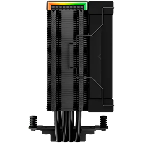 DeepCool AK400 Digital, CPU Air Cooler, 1x120mm FK120 PWM Fan, Digital Display, ARGB, TDP 220W, 4 Heatpipes, Black, LGA1700/1200/115x, AMD AM5/AM4, 126x97x156 mm(LxWxH), 3Y, R-AK400-BKADMN-G - image 3