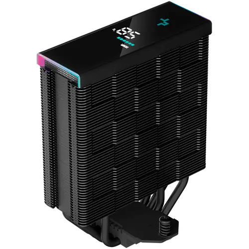 DeepCool AK400 Digital, CPU Air Cooler, 1x120mm FK120 PWM Fan, Digital Display, ARGB, TDP 220W, 4 Heatpipes, Black, LGA1700/1200/115x, AMD AM5/AM4, 126x97x156 mm(LxWxH), 3Y, R-AK400-BKADMN-G - image 5