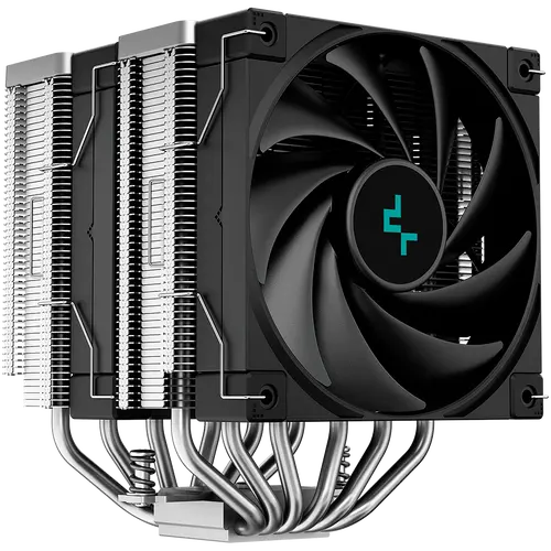DeepCool AK620, CPU Air Cooler, 2x120mm PWM Fan, TDP 260W, 6 Heatpipes, LGA2066/2011-v3/2011/1700/1200/115x, AMD AM5/AM4, 129x138x160 mm(LxWxH), 3Y, R-AK620-BKNNMT-G - image 1