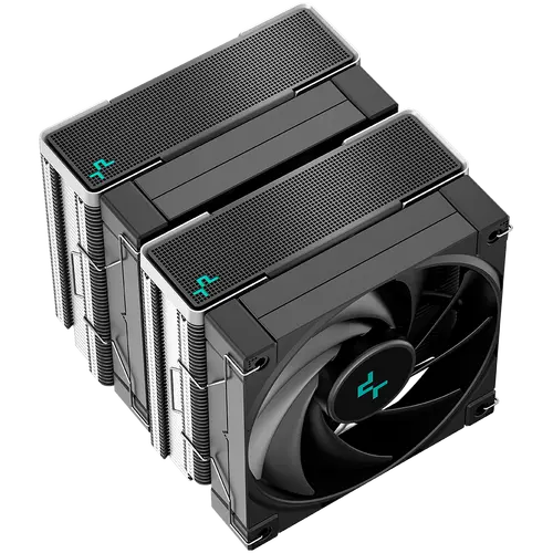 DeepCool AK620, CPU Air Cooler, 2x120mm PWM Fan, TDP 260W, 6 Heatpipes, LGA2066/2011-v3/2011/1700/1200/115x, AMD AM5/AM4, 129x138x160 mm(LxWxH), 3Y, R-AK620-BKNNMT-G - image 2