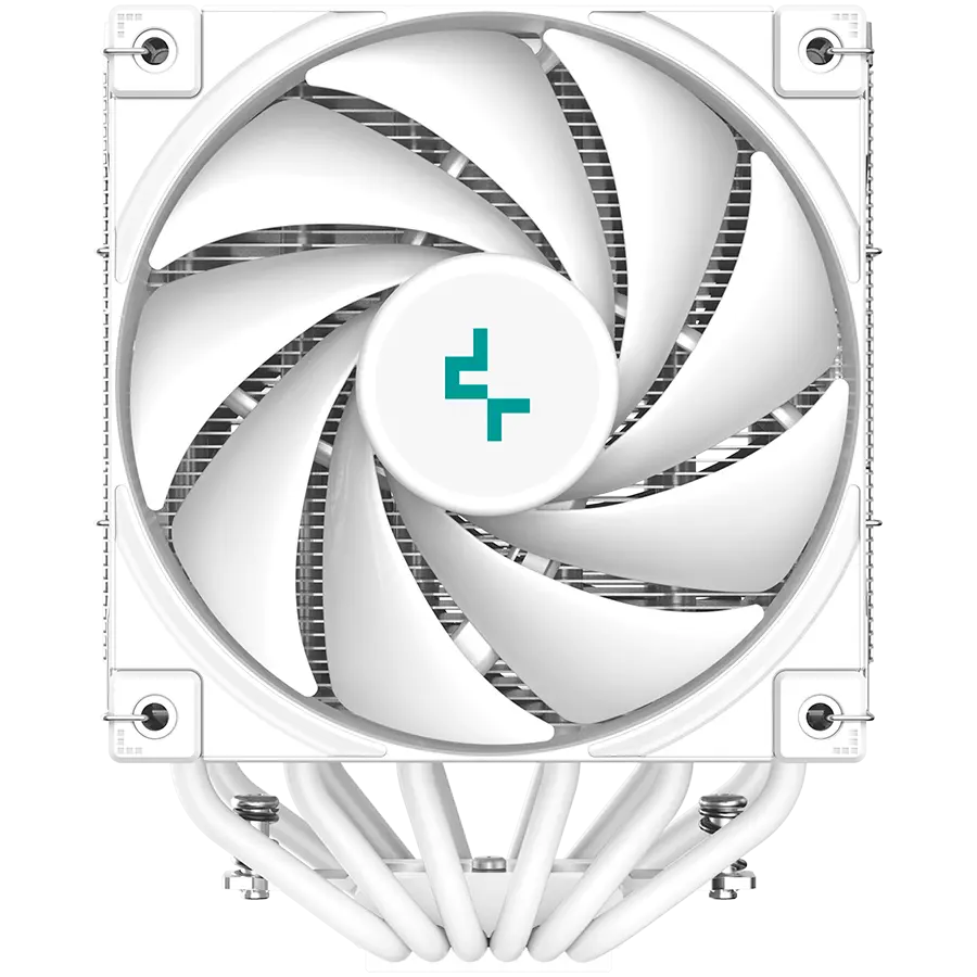 DeepCool AK620 WH, CPU Air Cooler, 2x120mm PWM FDB Fan, TDP 260W, 6 Heatpipes, White, LGA2066/2011-v3/2011/1700/1200/115x, AMD AM5/AM4, 129x138x160 mm(LxWxH), 3Y, R-AK620-WHNNMT-G-1 - image 3