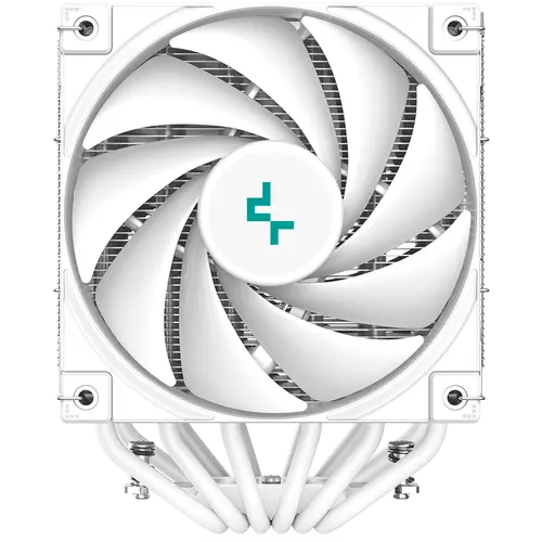 DeepCool AK620 WH, CPU Air Cooler, 2x120mm PWM FDB Fan, TDP 260W, 6 Heatpipes, White, LGA2066/2011-v3/2011/1700/1200/115x, AMD AM5/AM4, 129x138x160 mm(LxWxH), 3Y, R-AK620-WHNNMT-G-1 - image 3