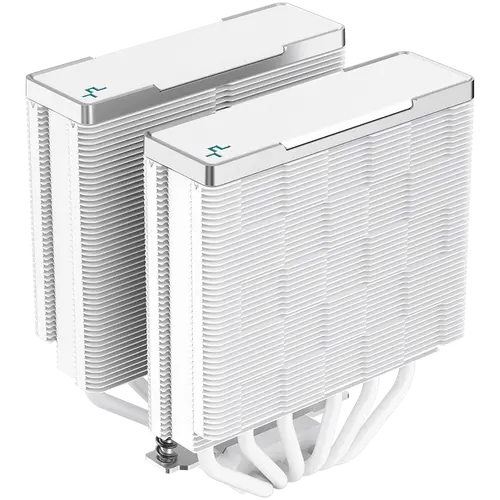 DeepCool AK620 WH, CPU Air Cooler, 2x120mm PWM FDB Fan, TDP 260W, 6 Heatpipes, White, LGA2066/2011-v3/2011/1700/1200/115x, AMD AM5/AM4, 129x138x160 mm(LxWxH), 3Y, R-AK620-WHNNMT-G-1 - image 4