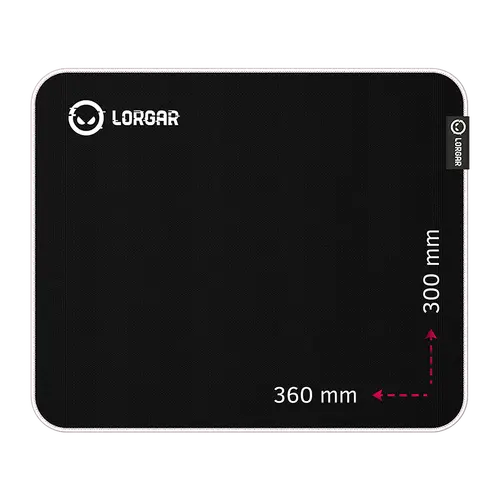 Lorgar Legacer 753, Gaming mouse pad, Ultra-gliding surface, Purple anti-slip rubber base, size: 360mm x 300mm x 3mm, weight 0.23kg
