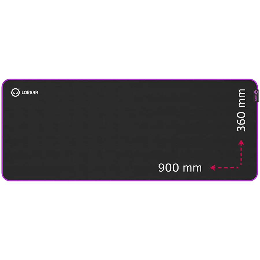 LORGAR Mouse pad Gaming Main 319 Speed negru/violet