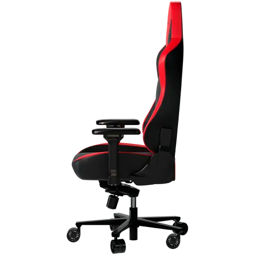 LORGAR Base 311, Gaming chair, PU eco-leather, 1.8 mm metal frame, multiblock mechanism, 4D armrests, 5 Star aluminium base, Class-4 gas lift, 75mm PU casters, Black + red - image 4