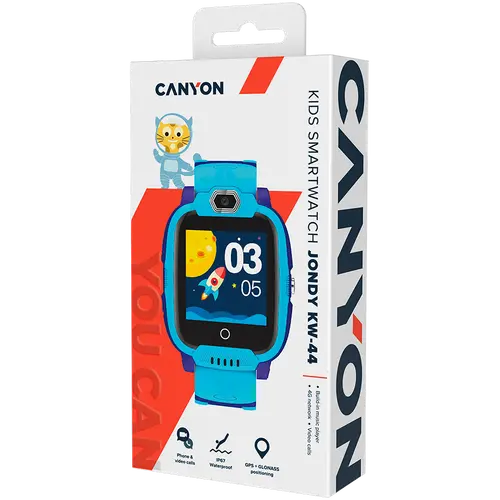 CANYON kids watch Jondy KW-44 4G Camera GPS Music Blue - image 3