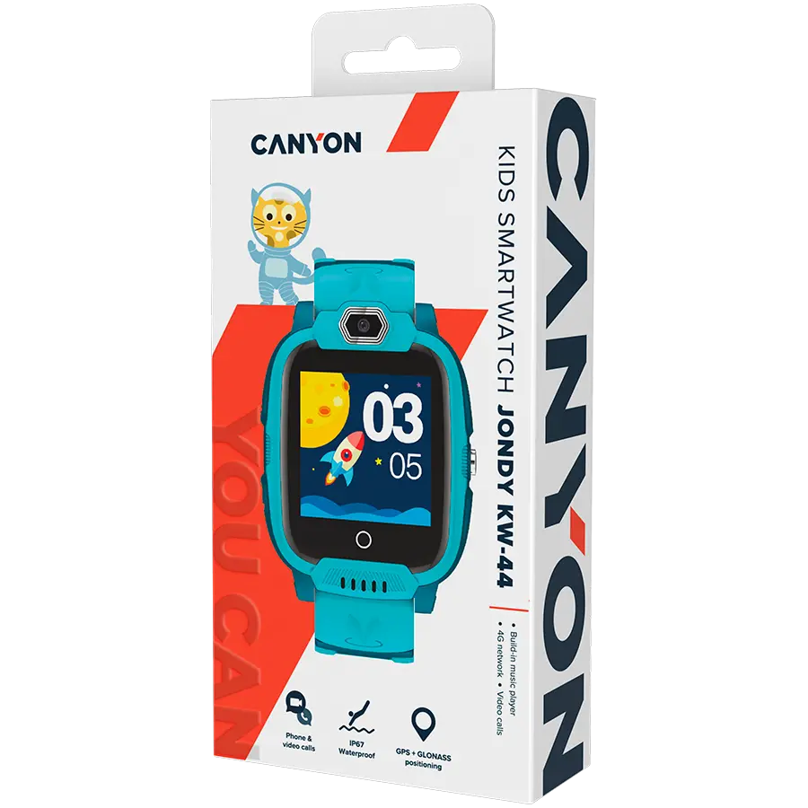 CANYON kids watch Jondy KW-44 4G Camera GPS Music Green - image 3