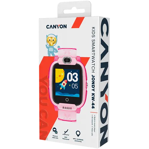 CANYON kids watch Jondy KW-44 4G Camera GPS Music Pink - image 3