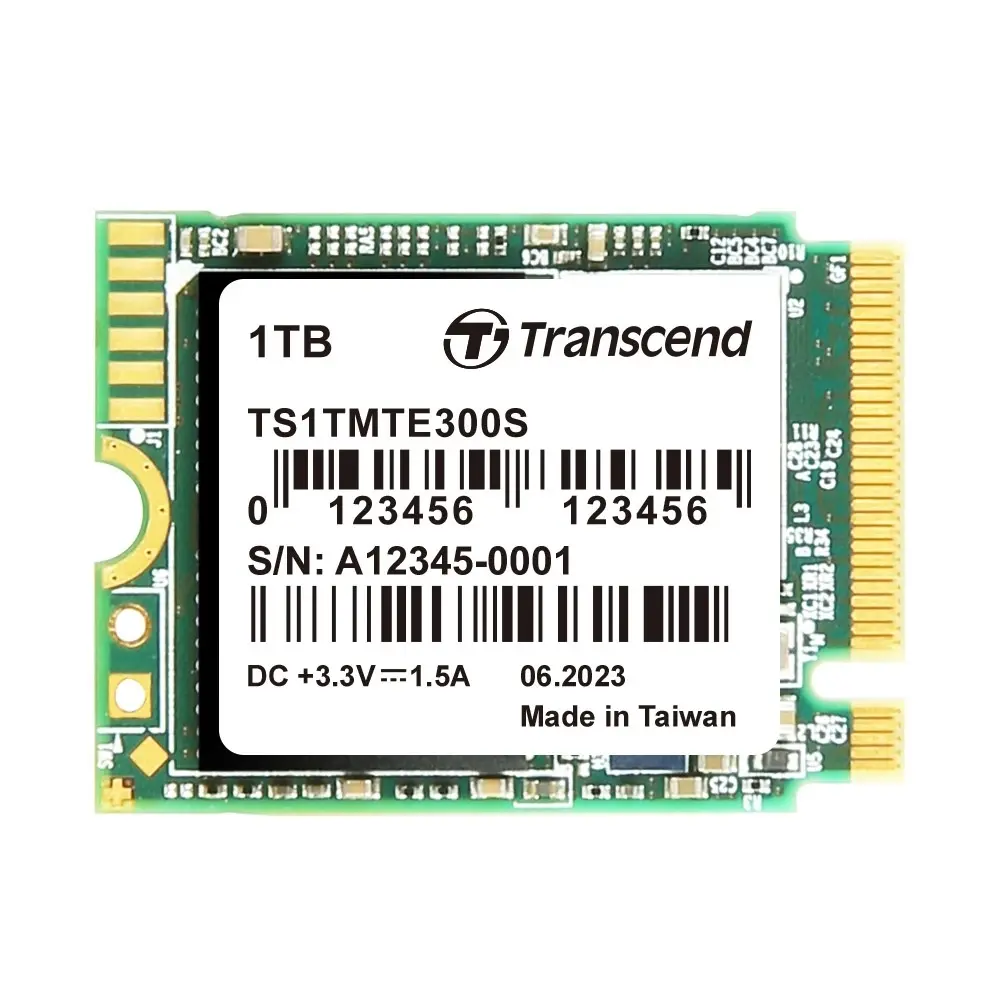Σκληρός δίσκος, Transcend 1TB, M.2 2230, PCIe Gen3x4, NVMe, 3D TLC, DRAM-less
