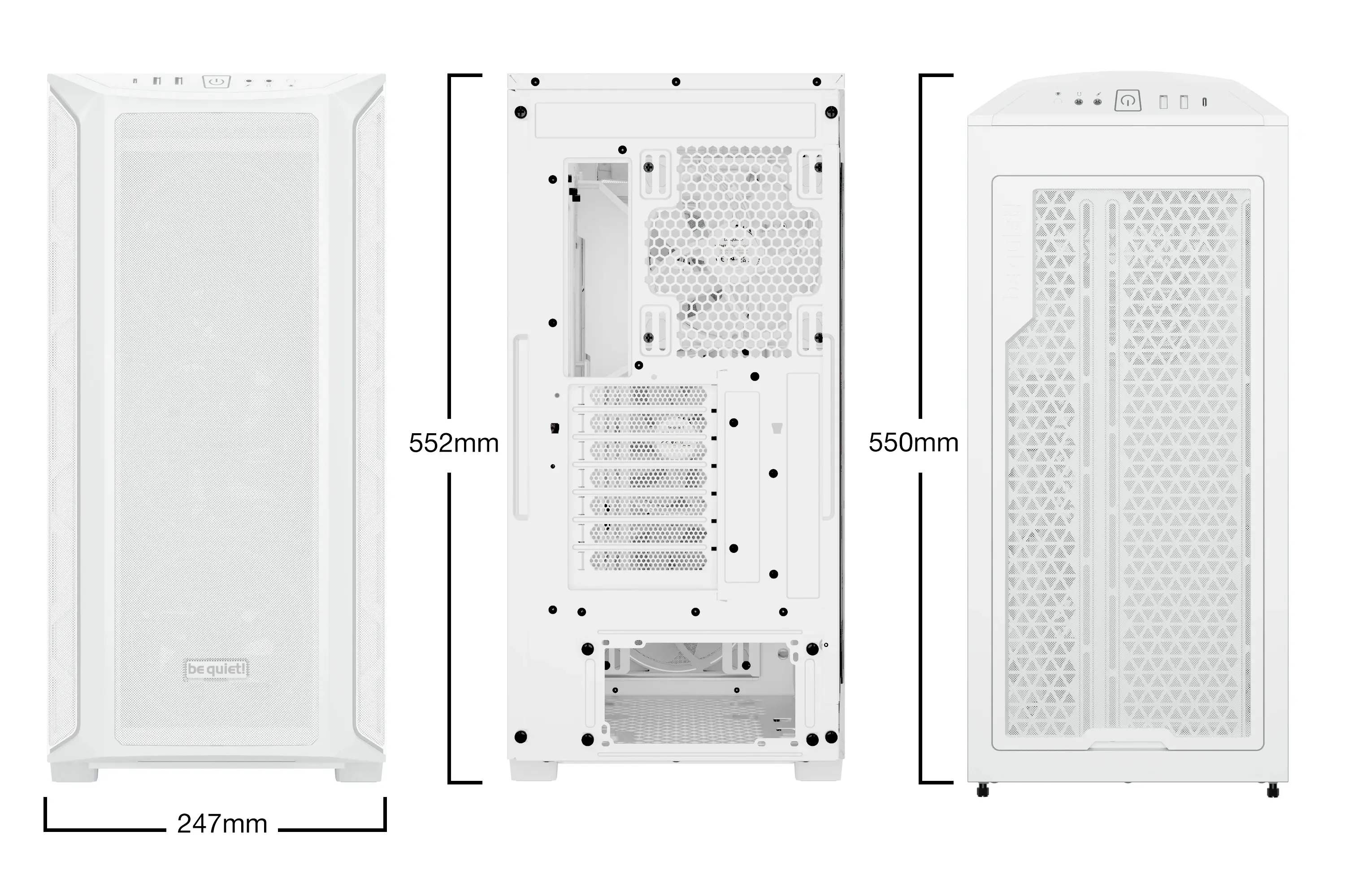 be quiet! кутия Case EATX - Shadow Base 800 FX White - image 1