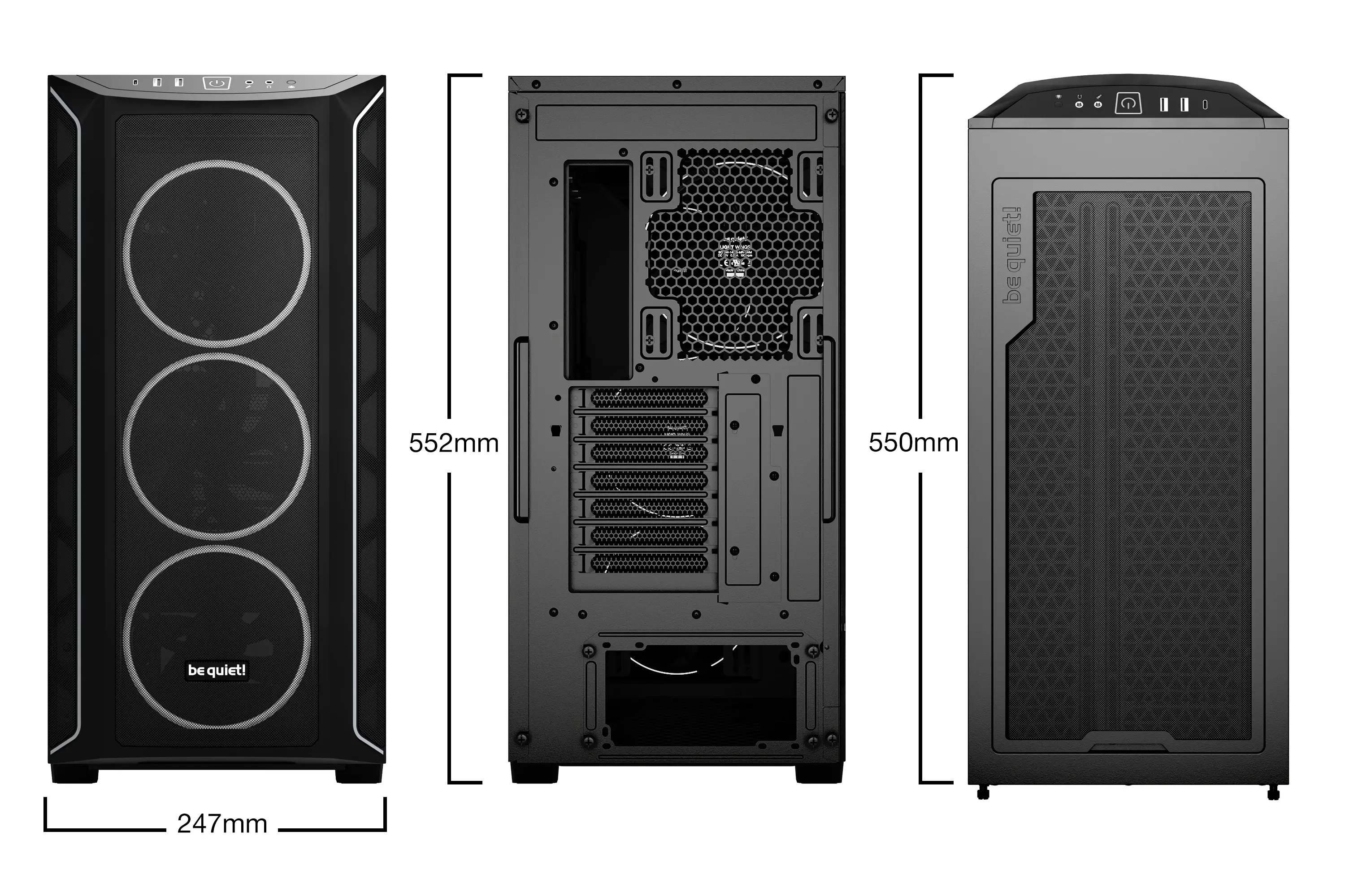 be quiet! κουτί Case EATX - Shadow Base 800 FX Black - image 1