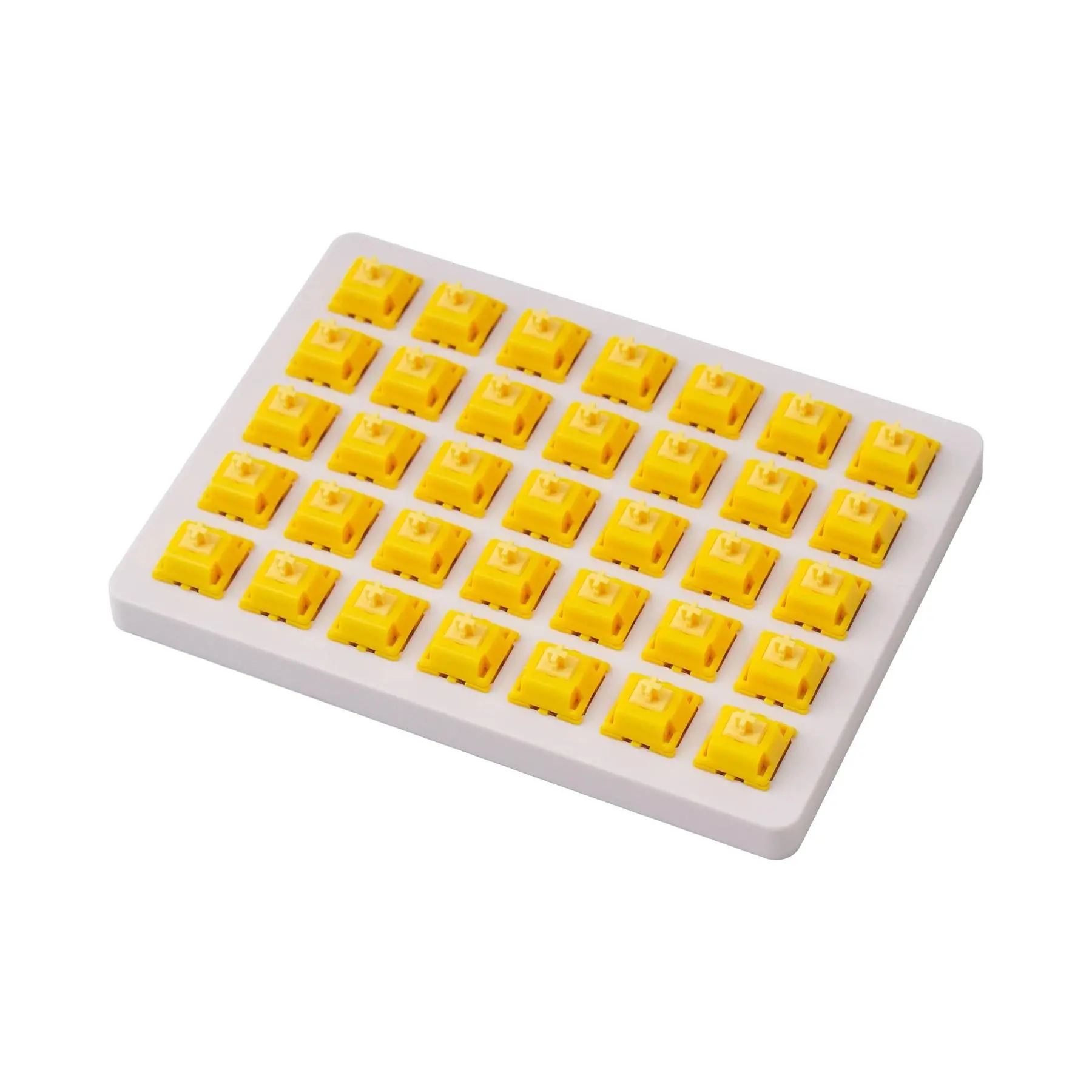 Διακόπτες (switches) για μηχανικό πληκτρολόγιο Keychron Gateron Cap Golden Yellow Switch Set 35 τεμάχια