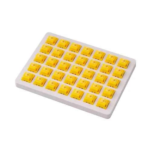 Switch-uri pentru tastatură mecanică Keychron Gateron Cap Golden Yellow Switch Set 35 bucăți - 1