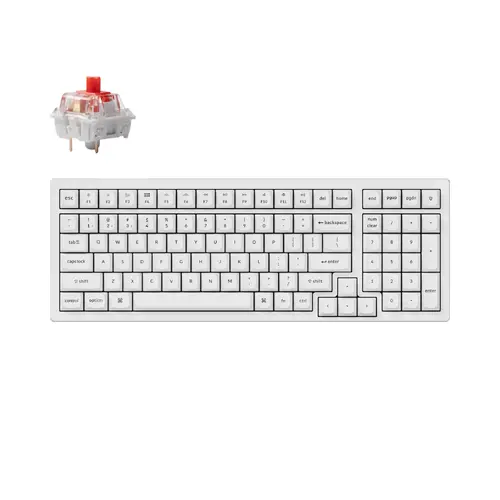 Gaming μηχανικό πληκτρολόγιο Keychron K4 Pro HS Full-Size K Pro Red Switch RGB LED - 1