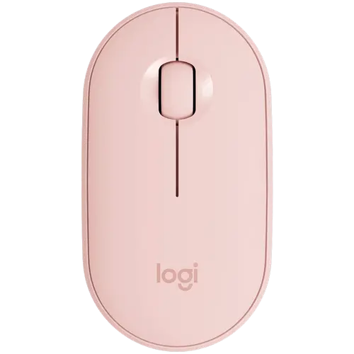 Мишка, Logitech Pebble Mouse 2 M350s - TONAL ROSE - BT - N/A - EMEA-808 - DONGLELESS