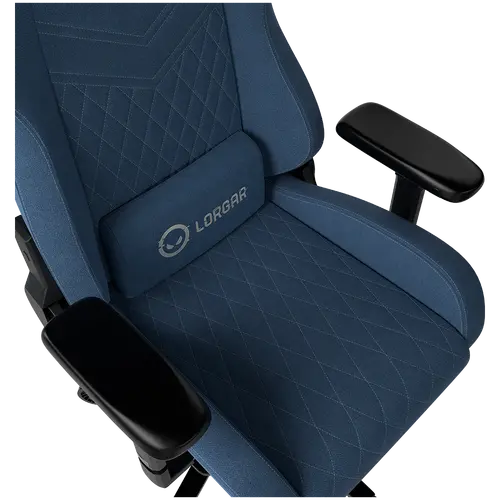 LORGAR Ace 422, Gaming chair, Anti-stain durable fabric, 1.8 mm metal frame, multiblock mechanism, 4D armrests, 5 Star aluminium base, Class-4 gas lift, 75mm PU casters, Blue - image 5
