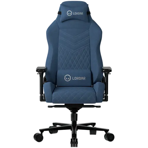 LORGAR Ace 422, Gaming chair, Anti-stain durable fabric, 1.8 mm metal frame, multiblock mechanism, 4D armrests, 5 Star aluminium base, Class-4 gas lift, 75mm PU casters, Blue