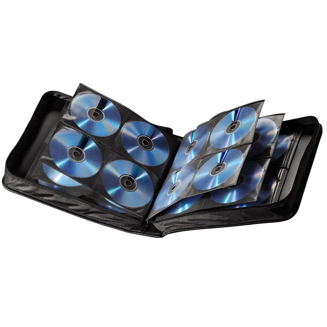 Clasor pentru 160 CD/DVD/Blu-ray HAMA, Negru - image 1