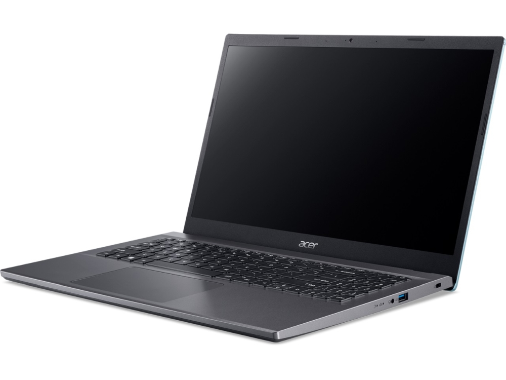 Лаптоп, Acer Aspire 5, A515-57-77E6, Intel Core i7 -12650H (up to 4.70 GHz, 24MB), 15.6" FHD (1920x1080) Anti-Glare IPS SlimBezel 60Hz, HD Cam, 16GB DDR4 (2x8GB), 1024GB PCIe NVMe SSD, Intel UMA, 802.11ax, BT 5.1, FPR, Backlit Kbd, Linux, Gray - image 1