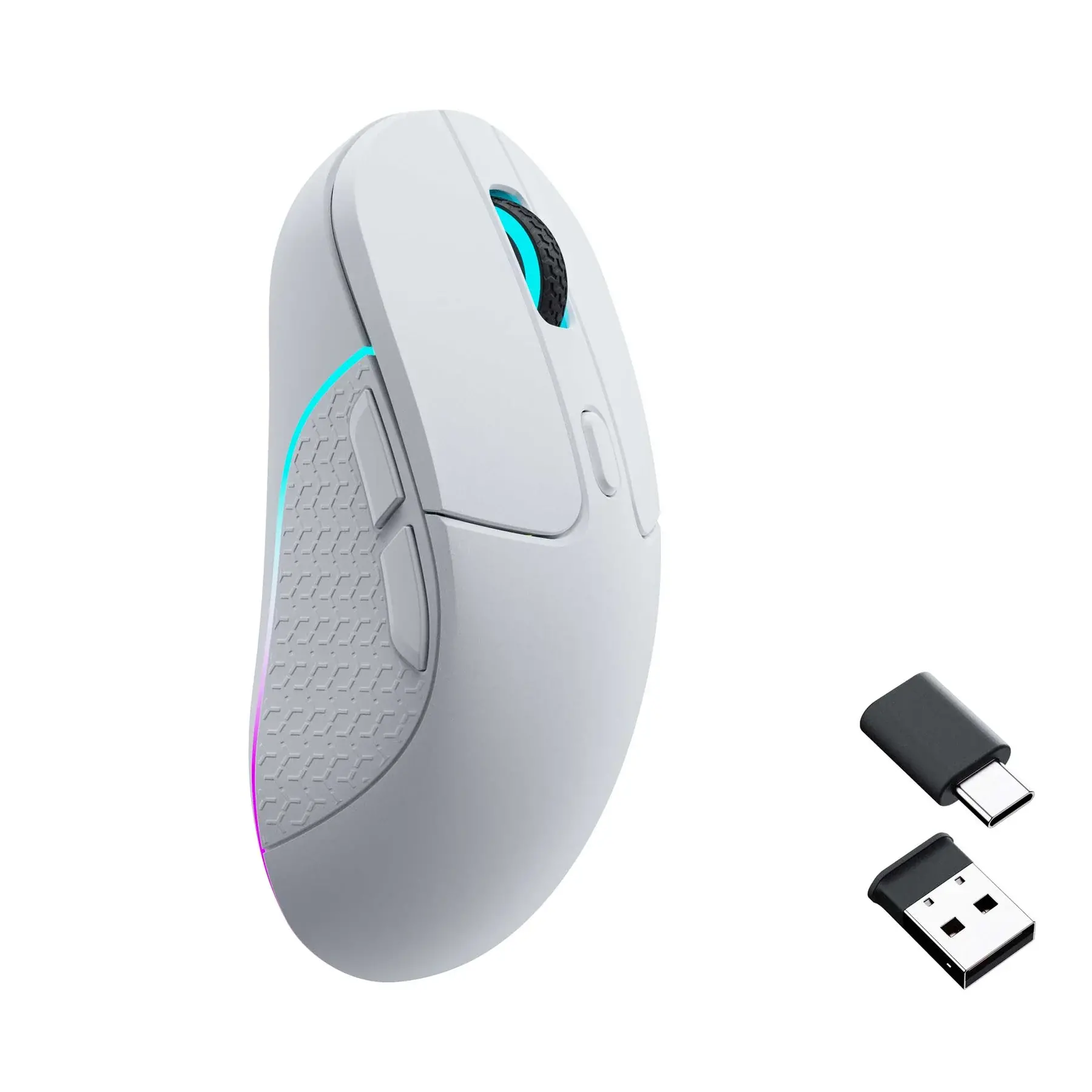 Геймърска Безжична мишка Keychron M3, Matte White - image 1