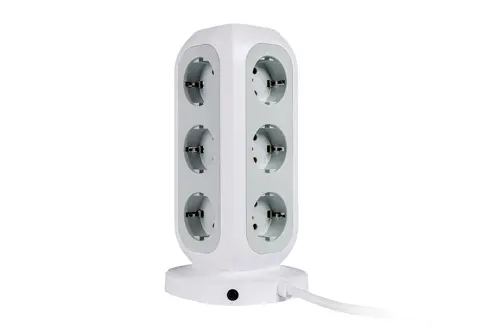 Prelungitor, Verbatim EUPT-01 EU Power Tower 11 AC cu 2 x USB-C / 2 x USB-A - 2